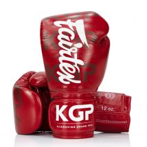 BGV Fairtex X KGP Red Velcro Boxing Gloves