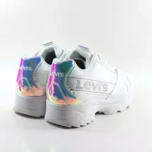 Levi's Soho Trainer Junior Girls Turnschuhe - weiß Größe 31 - Bequemes Obermaterial aus Leder mit Schlupfkomfort