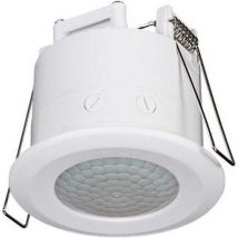 Perel Bewegungsmelder, PIR, 6 m Erfassungsbereich, 360° Erfassungswinkel, IP20, Innenbereich, Deckenmontage/Unterputz, weiß