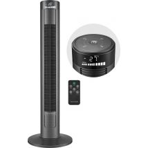 Bloomfold Turmventilator - 38 Zoll - Schwarz - Fernbedienung - Schlafmodus - 12-Stunden-Timer - Voll-LED-Display