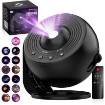 MostEssential Projektorlampe PRO Edition 12-in-1 Galaxy Projektor - Ø 11,8 cm - Farbe: Schwarz