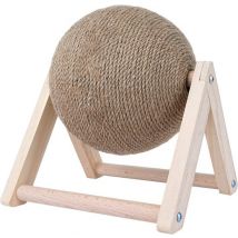 LBB Katzenkratzbaum - Ball - Sisal - Spielzeug - Intelligenz - Für große & kleine Katzen