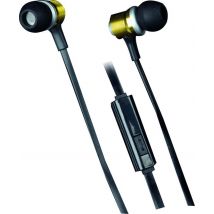 Profi-Stereo-Ohrhörer aus Metall mit Mikrofon