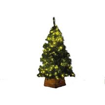 Splendeo Atmosphärischer künstlicher Weihnachtsbaum mit LED-Beleuchtung, einfaches Aufstellsystem, 180 cm