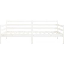 vidaXL Schlafsofa - 80x200 cm - Kiefer massiv - Weiß
