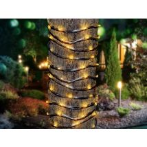 Grundig Lichterkette - Solar - 100 LEDs - Warmes Licht - 10 Meter