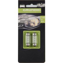 Grundig 2er Set Autoscheinwerfer - 6x LED - 12 Volt - 11 x 38 - Weiß