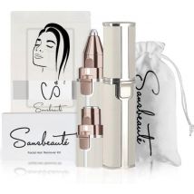 Augenbrauentrimmer - Gesichtshaarentfernung Damen - Gesichtshaarentfernung Frau - Sansbeauté® - Sicherheitsrasierer - Ladyshave - Makellose Gesichtshaarentfernung - Augenbrauenrasierer