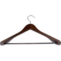 alpina Kleiderbügel Holz - Kleiderbügel 1 Stück - Breite Schultern und Anti-Rutsch - 44 x 23,5 x 5,8 CM