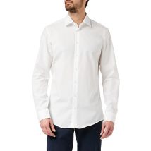 seidensticker Business Hemd Slim Fit Bügelfrei Kent Langarm Herren Business Hemd (1-Pack) - Größe 43 - Weiß