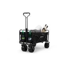 Hortensus Vielseitiger Faltwagen - Bis zu 120 kg - 100 x 50 x 90 cm - Polyester - Schwarz