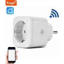 Denver Smart Plug mit Energiezähler - Erdung - Timer - Smart Plug - TUYA - Funktioniert mit Amazon Alexa und Google Home - WiFi - Für iOS und Android - SHP102