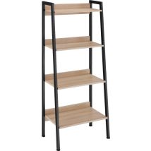 tectake - Wandrek ladderrek boekenrek Chatham - industrieel - lichtbruin - 404703