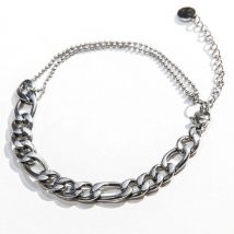 Laura Ferini Damenarmband Prego Silber - Silbergliederarmband - 18K Weißgold vergoldet - Schmuck - Accessoires - Schmuck - Damenarmband