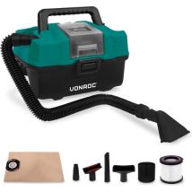 VONROC Kompakter Allzweckreiniger / Staubsauger - 20V - Inkl. diversem Zubehör - Ohne Akku & Ladegerät