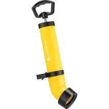 Rohrreinigungspumpe mit Handschuhen