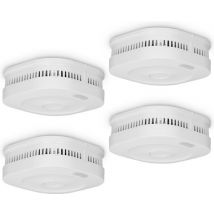 Alecto SMARTSMOKE11 Smart WiFi Smoke Detector - 10-Jahres-Batterie - Erfüllt die europäische Norm EN14604 - 4 Stück