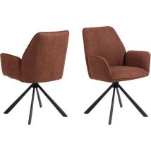 Aske Esszimmerstuhl - 2er Set - Kupfer