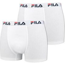 Fila - Herren Boxershorts Elastisches Band 2er-Pack - Weiß - Männer - Größe XXL