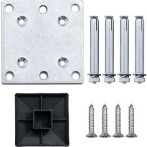 vidaXL - Zaunpaneel - 95x(105-180) - cm - HKC - grau
