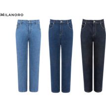 Milanoro - Herrenjeans mit Stil - Dunkelblau - W36 - L34