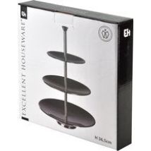 Etagere aus Edelstahl - 36,5 cm - glänzend