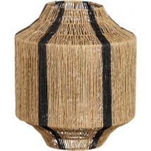 Mica Decorations Liliano Laterne - H36 x Ø30 cm - Jute - Schwarz