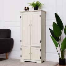 Antike Holz Highboard Hochschrankleiste mit verstellbarem Modil
