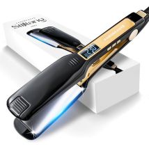 Sansbeauté® Professionelles Glätteisen - 2 in 1 - Lockenstab - Haarglätter - Schnelles Aufwärmen - 80℃ bis 230℃ - Glätten & Locken - ION-Technologie