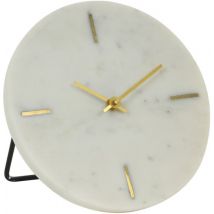 Licht & Wohnen - Uhr MORENO - 20x17x18cm - Weiß
