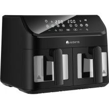Double Airfryer - Heißluftfritteuse - 9 Liter - 9 Garprogramme