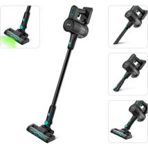 OOQE V-POWER TURBO All-in-One Professional Cordless Stick Vacuum Cleaner | Leistungsstarker Turbomotor | AeroPulse: Hoher Luftstrom | LED ClearVision | Wirkt Bodenbeschädigungen entgegen | Ergonomisch: Wirkt Gelenkbelastungen entgegen | Selbstständiges De