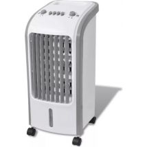 GoodVibes 3-in-1 Luftkühler – 3L Wassertank – 65W – 3 Geschwindigkeiten – Ventilator & Luftbefeuchter – 30×30×73 cm – Grau/Weiß