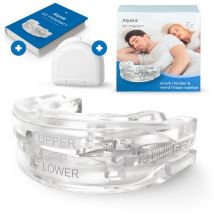 Anti-Schnarch-Bandage - PRO+ - Inkl. Box & Ebook - Verstellbar - Für eine gute Nachtruhe - Zahn-Bonbon - Zahn-Bonbon - Transparent BPA frei - Alyze