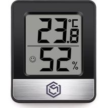Ease Electronicz Hygrometer - Luftfeuchtigkeitsmesser - Digitale Wetterstation - Luftfeuchtigkeitsmesser - Thermometer für Innenräume - inklusive Batterie