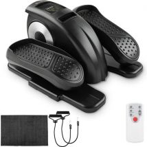 Saaf Motionfit Chair Bike - 12 Stufen - mit Widerstandsbändern - Office Bike Exercise Trainer - für Erwachsene - Schwarz