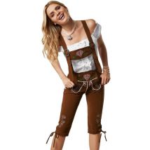 Dressforfun Lederhose Walchensee L - Faschingskostüm Halloween Kostüm Faschingskostüm Karneval Partykleidung - 302822