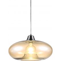 Globo - Hängeleuchte - LILLE - bernsteinfarben - Glas - Ø 40cm - E27 - 30040123