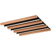 Led Deckenleuchte Fontana 45x45 cm - Holzoptik - 648914532
