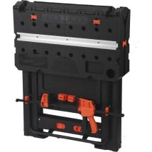 Aldorr Professionelle klappbare Werkbank - Verstellbarer Arbeitstisch mit 450 kg Belastbarkeit - Robuste und stabile Konstruktion - Kompakt und leicht - Ideal zum Sägen, Bohren und für verschiedene Heimwerkerarbeiten