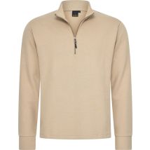 Mario Russo Pique Langarmshirt - Pullover Männer - Rollkragenpullover Männer - L - Beige