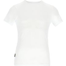 Basset Damen/Herren Bambus T-Shirt Rundhalsausschnitt Weiß - Größe XXL