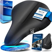 Nextcover Sattelüberzug Fahrrad - Gel-Memory-Schaum - wasserdicht mit Regenschutz