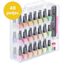 Vimora Nagellacketui für 48 Stück - Etui - Nagellack - Aufbewahrungsbox - Beautycase - Nagelstylist - Make-up - Organizer - Für Frauen