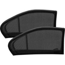 TTD® Luxury Car Side Window Sunshade - 2er-Set - Voll abdeckende Hülle aus flexiblem und verdunkelndem Mesh - Fenster können weiterhin geöffnet werden - Car Baby Sunshade