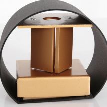 Steinhauer Wandleuchte Muro - schwarz - Metall - 3364ZW