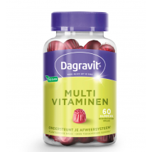 Dagravit Multivitamine Gummibärchen Waldfrucht - 60 Stück - 10 mcg Vitamin D3 - Rote Gummibärchen