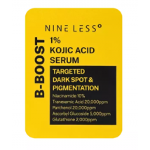 Nine Less B-Boost 1% Kojic Acid Serum Sample 2ml - helle und strahlende Haut Ergebnis