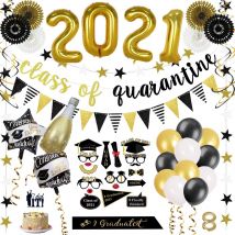 Partizzle Graduated Party Decorations Artikel - Girlande & Luftballons - Hurra Graduation Party - Graduation Party Artikel - XL