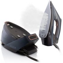 ETA Steamio Dampfbügeleisen mit Wassertank und ECO-Modus - Bügeleisen mit Generator - Warm in 40 Sekunden - Anti-Kalk und Anti-Tropfen - Schwarz/Gold